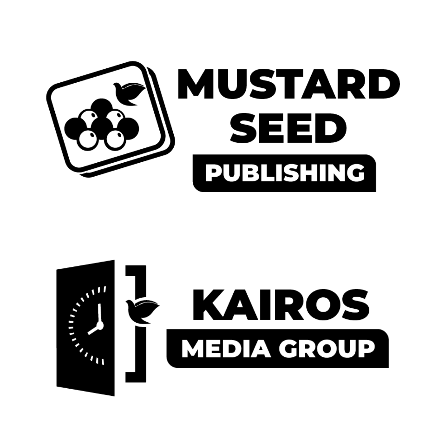 Kairos Media Group and Mustard Seed Publishing logos